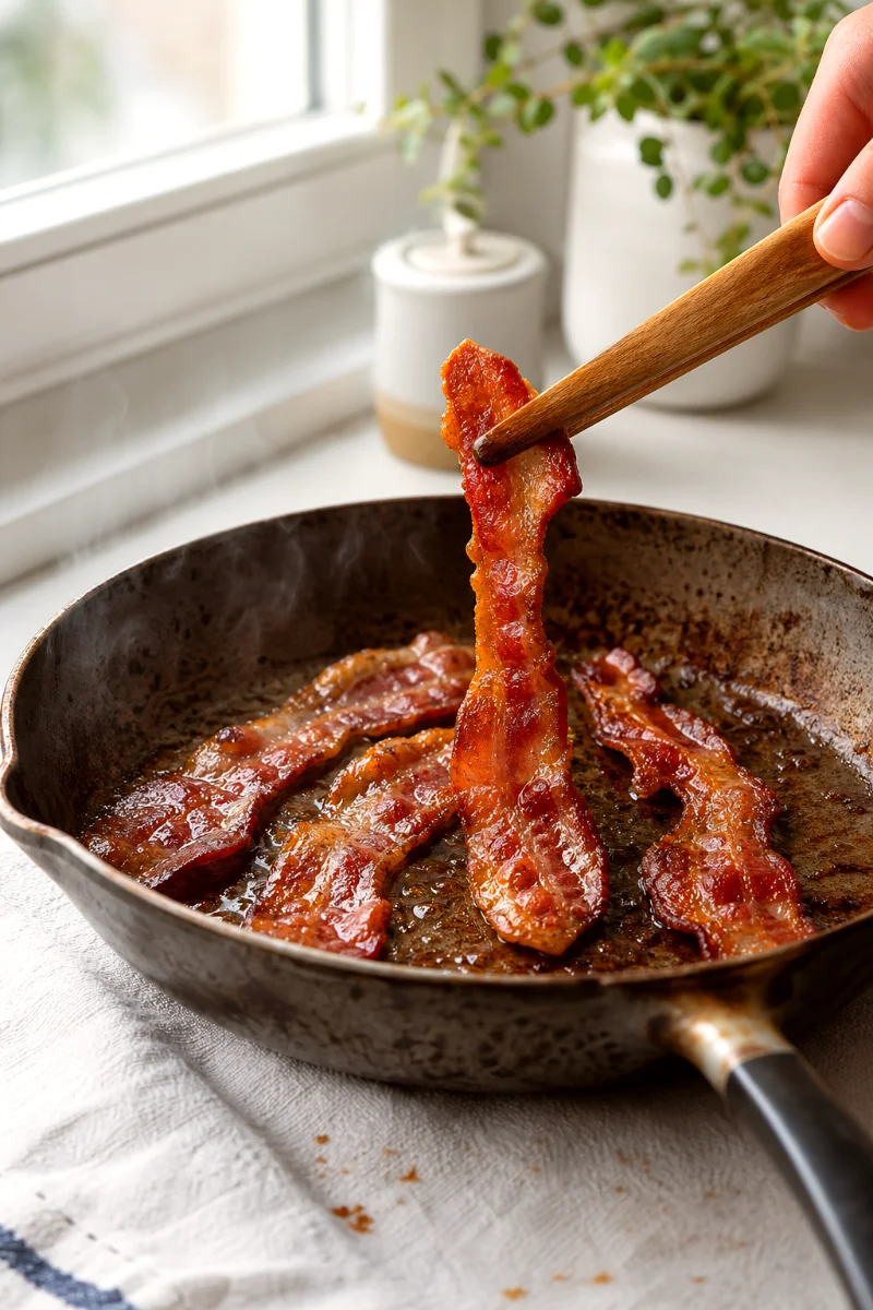 crispy-bacon-ranch-pasta-salad-cooking