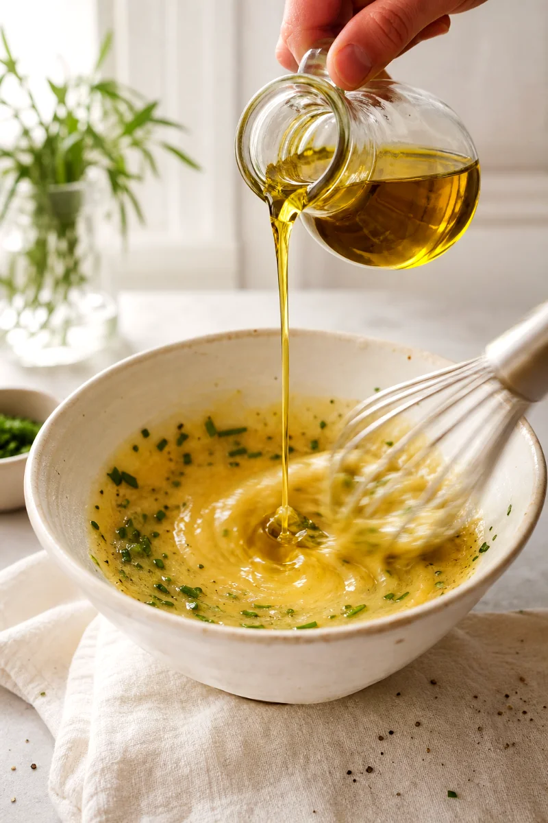 french-herb-vinaigrette-cooking-process