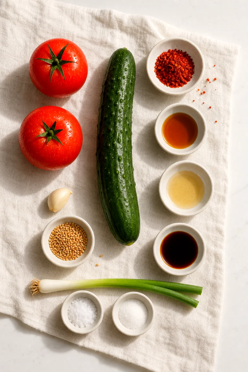 korean-tomato-cucumber-salad-ingredients