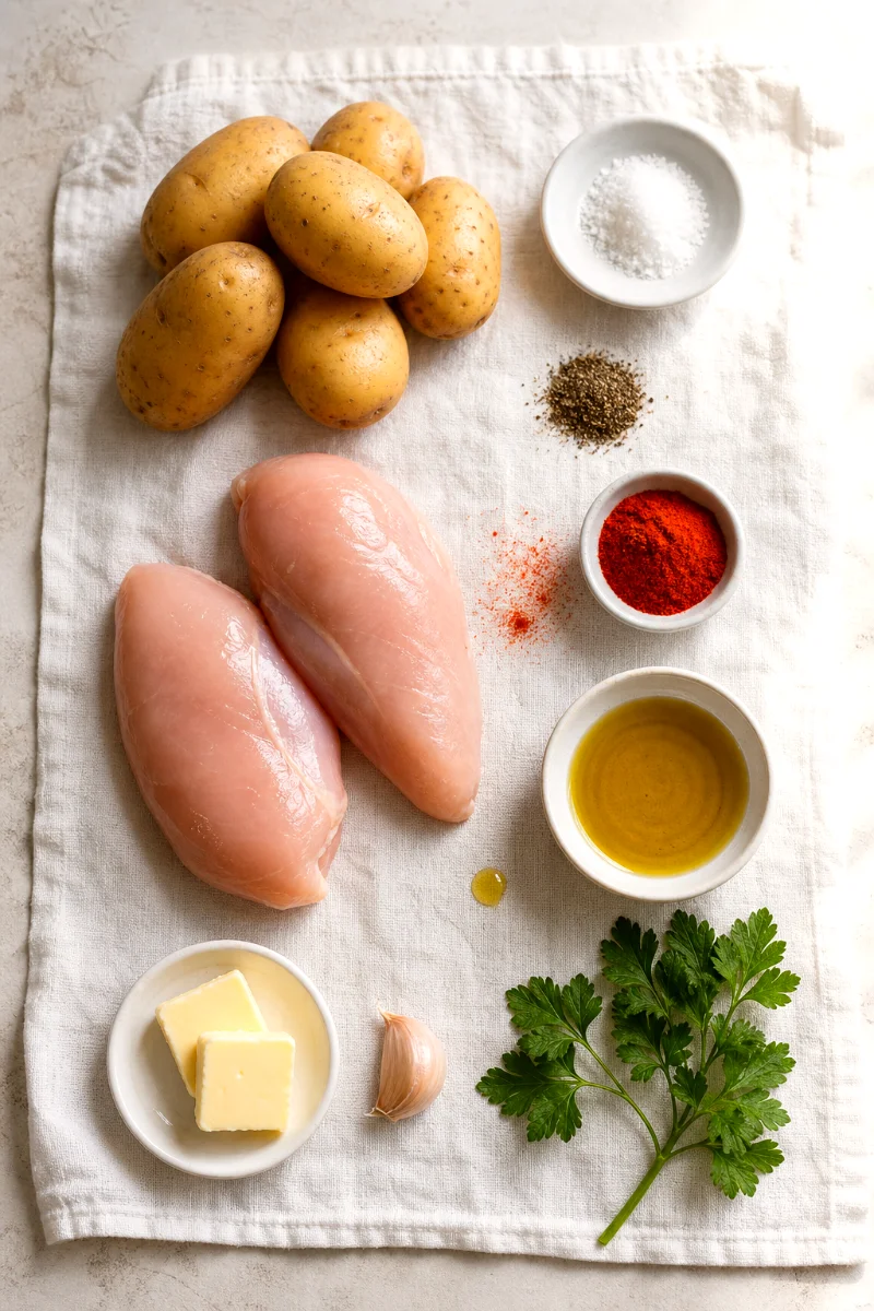 pan-fried-chicken-and-potatoes-ingredients