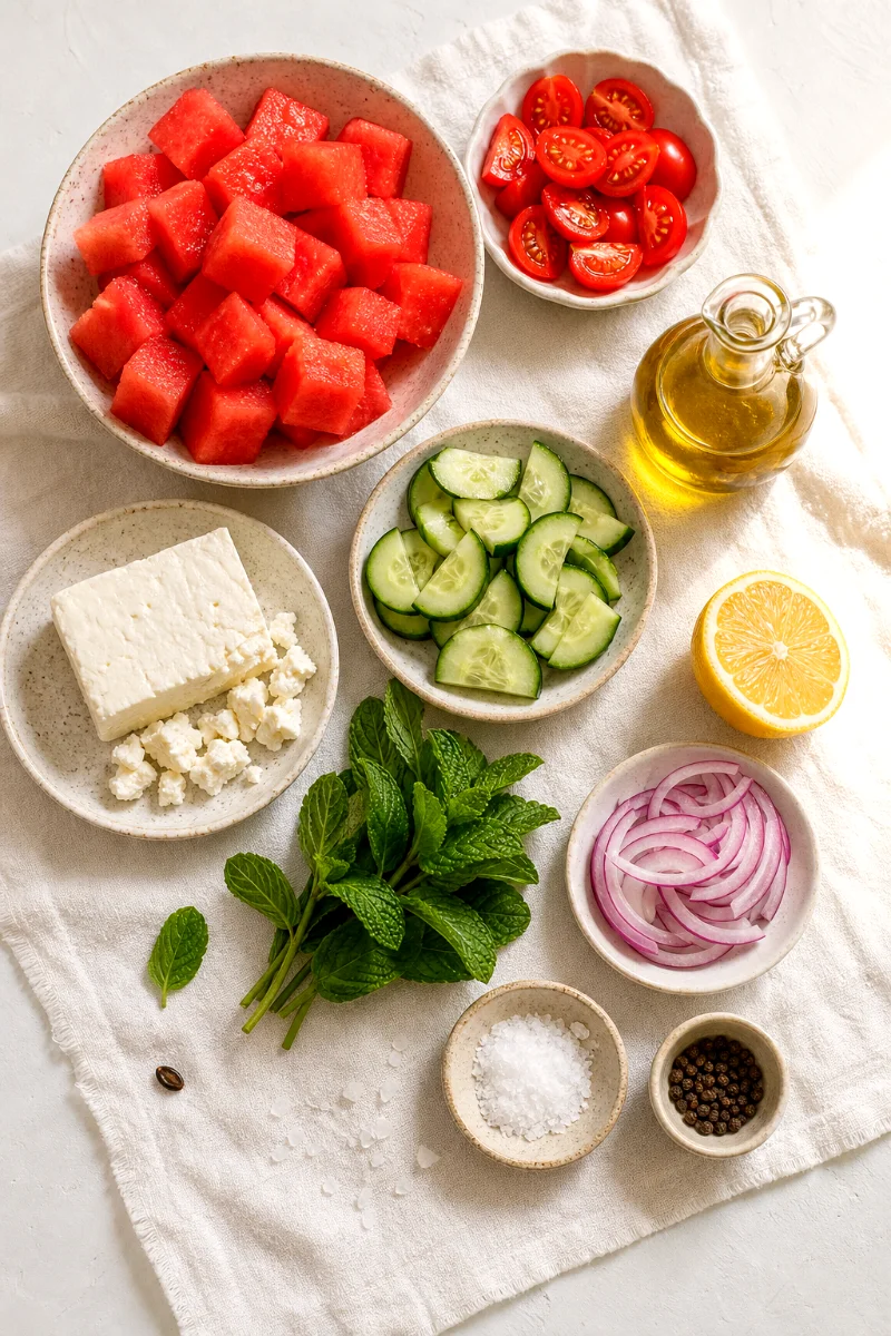 watermelon-summer-salad-ingredients
