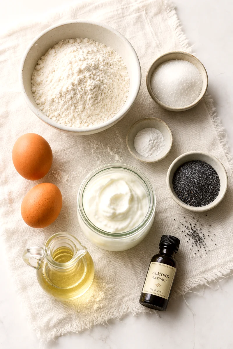 almond-poppy-seed-yogurt-muffins-ingredients
