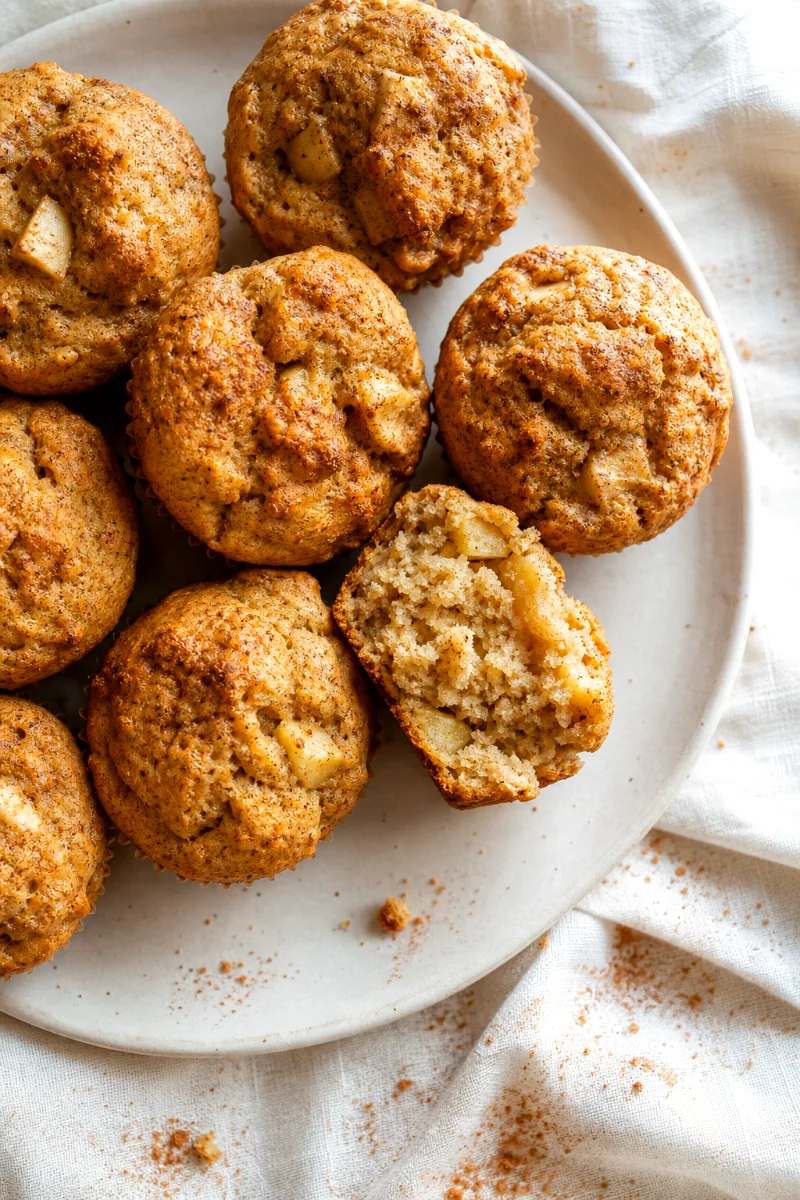 apple-cinnamon-greek-yogurt-muffins-top-down