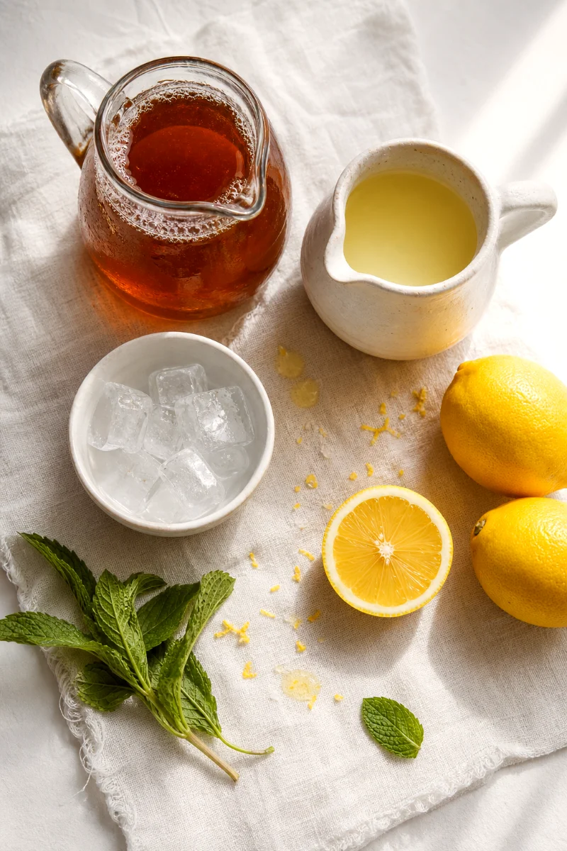 arnold-palmer-drink-ingredients-flat-lay
