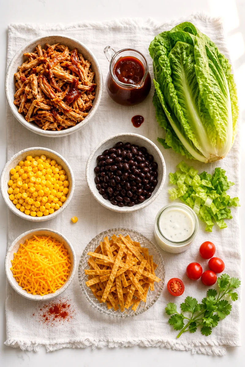 bbq-chicken-taco-salad-ingredients