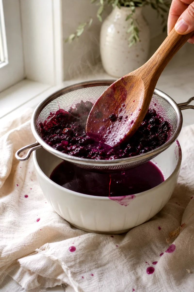 blueberry-lemonade-straining-syrup