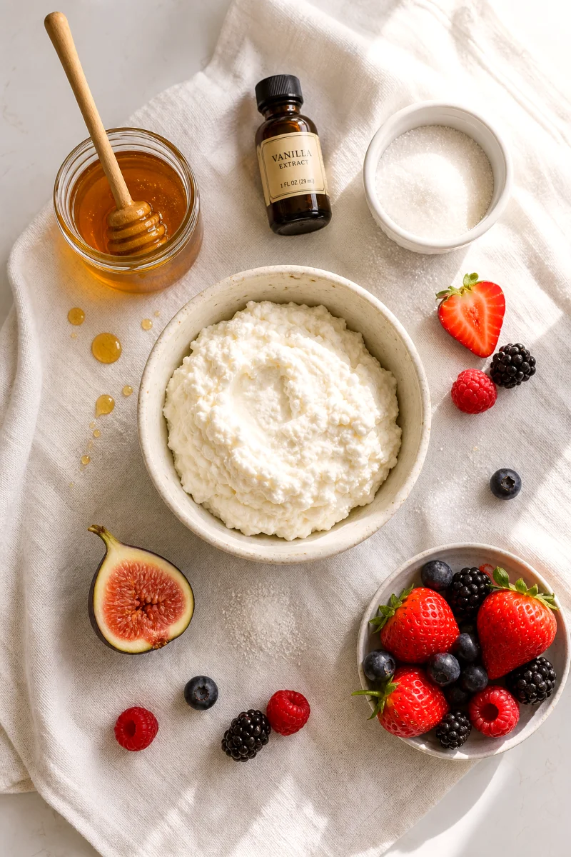 bruleed-ricotta-ingredients-flatlay