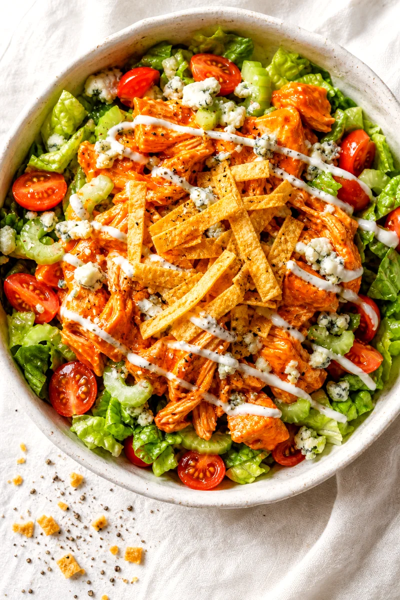 buffalo-chicken-taco-salad-overhead