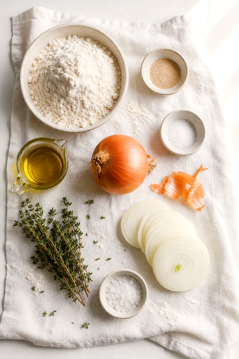 caramelized-onion-thyme-focaccia-ingredients