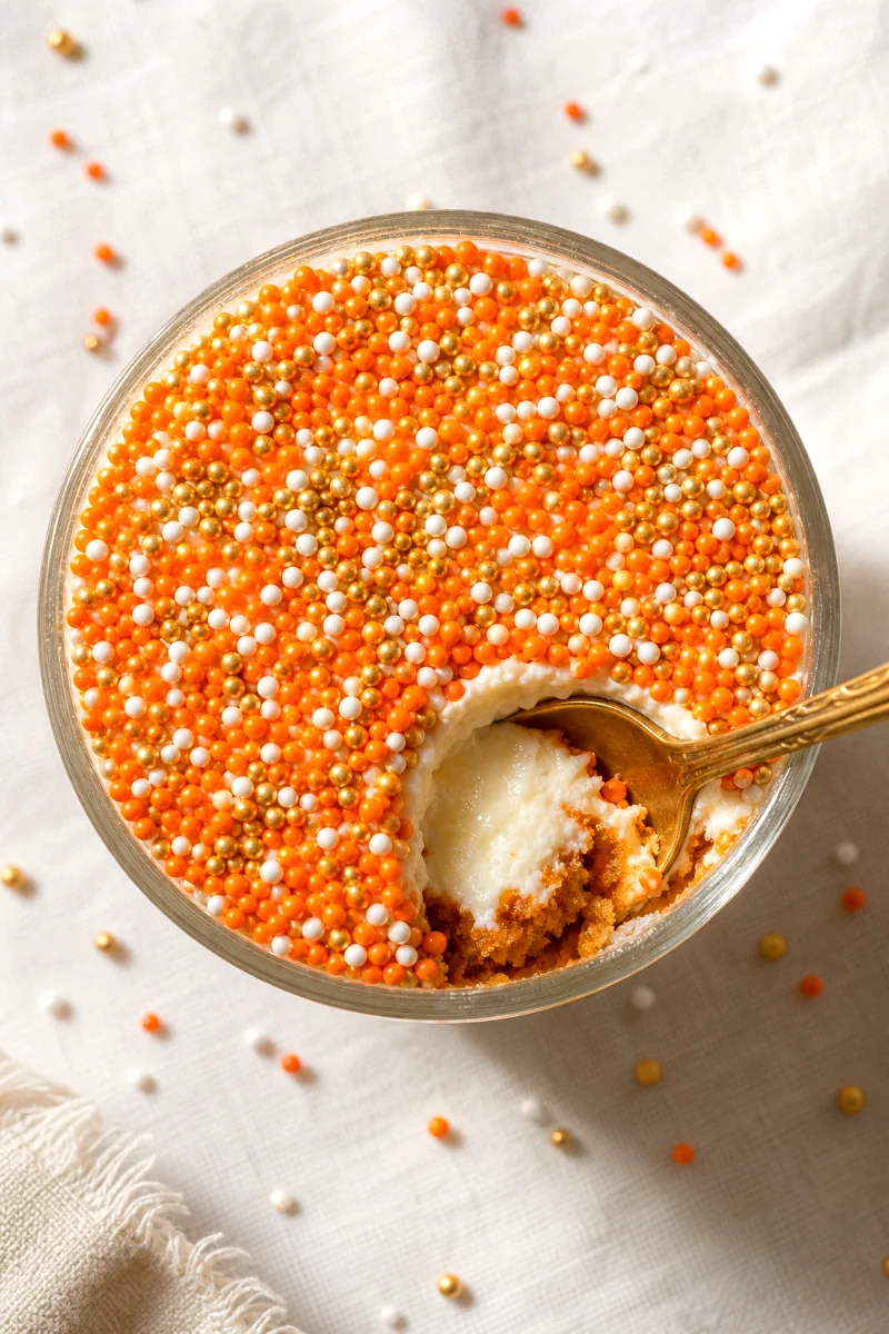 carrot-cake-dot-cake-top-down-spoon-scrape