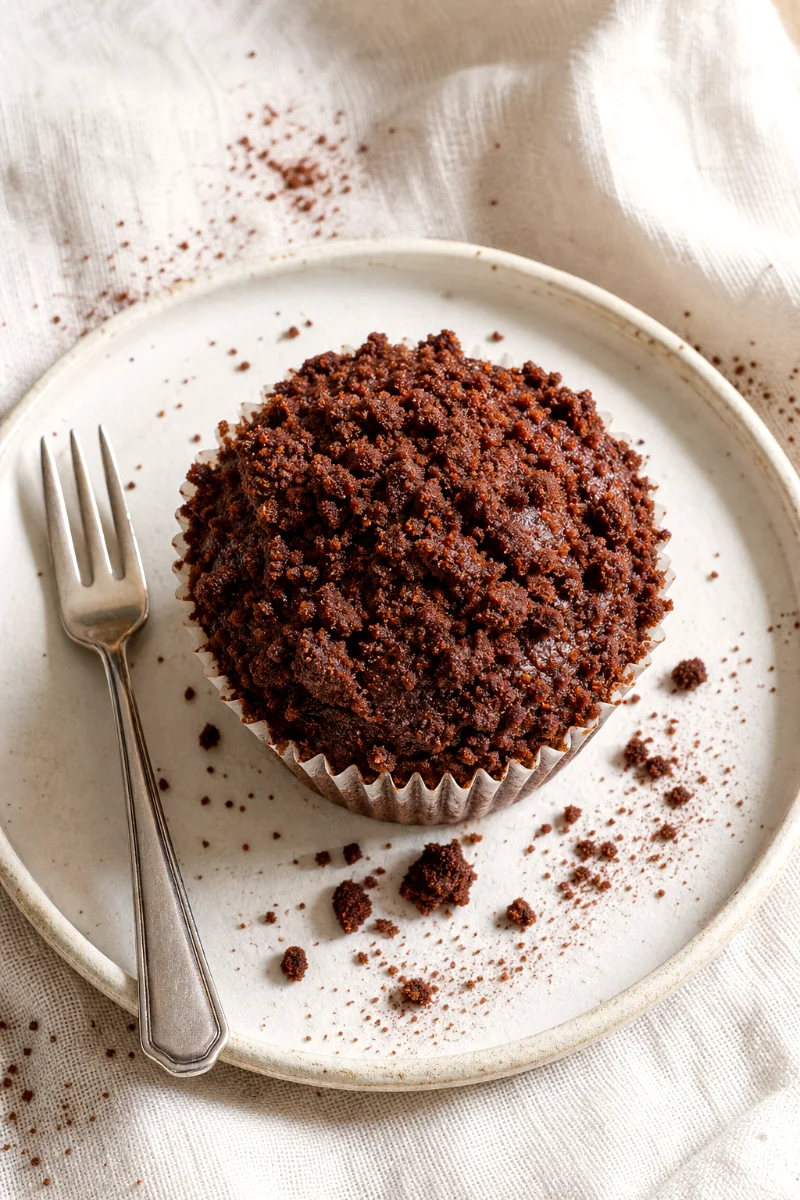 chocolate-crumb-cake-muffins-top-down