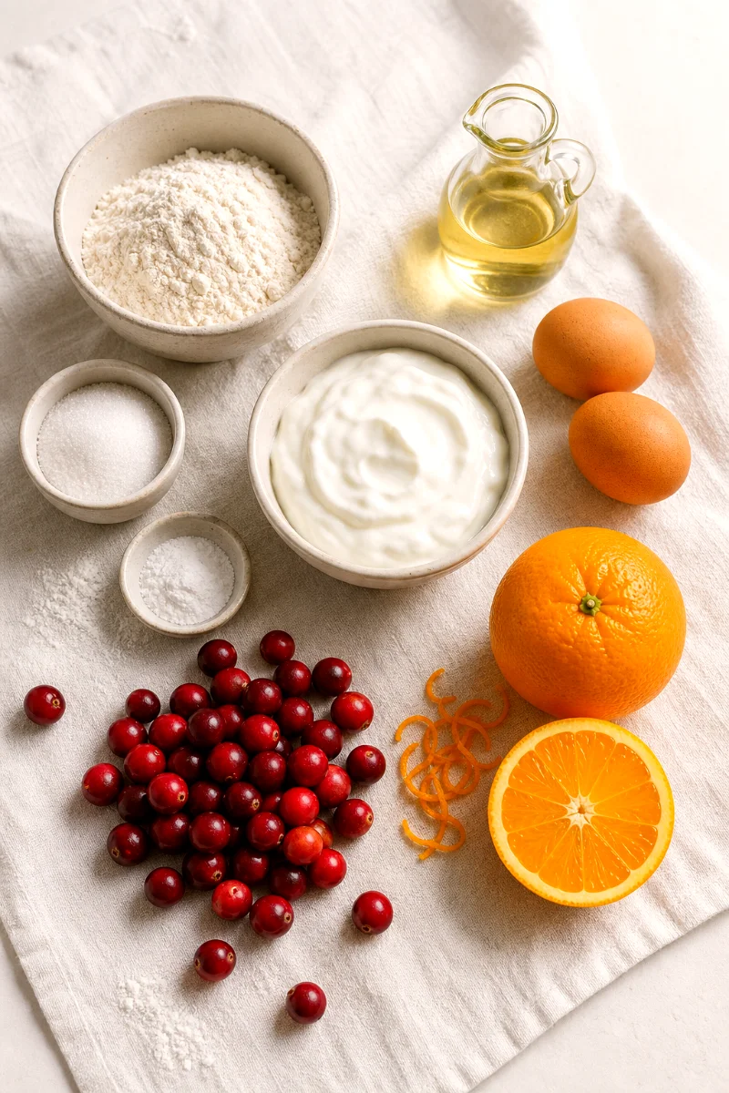 cranberry-orange-greek-yogurt-muffins-ingredients