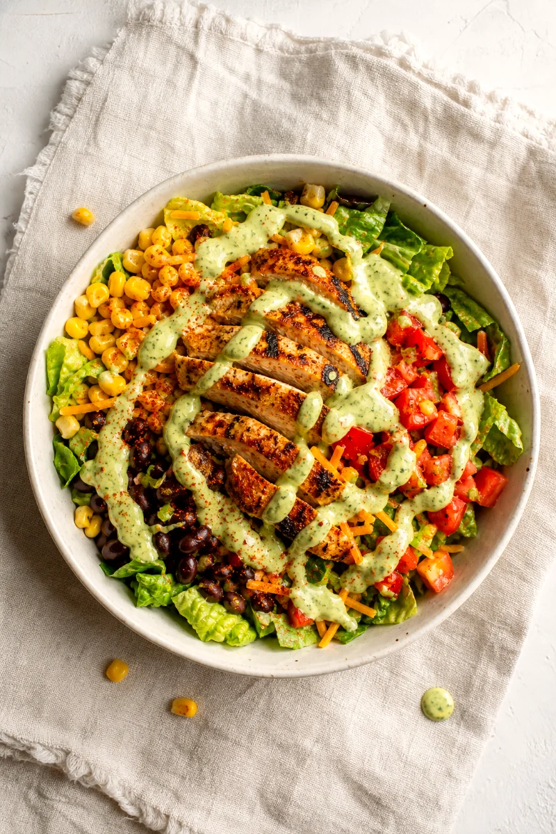 creamy-avocado-ranch-taco-salad-overhead