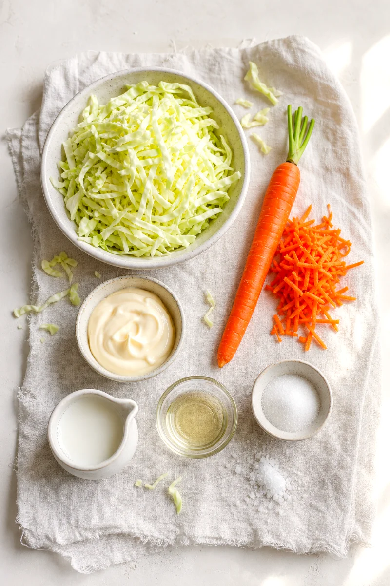 creamy-summer-coleslaw-ingredients