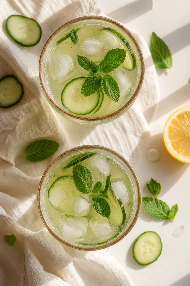 cucumber-mint-lemonade-overhead