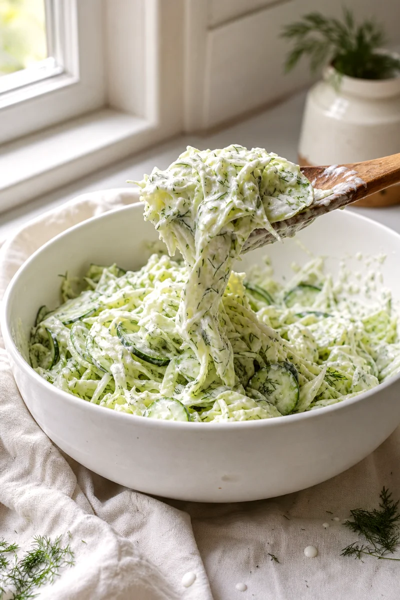 folding-creamy-dressing-cabbage-cucumber-salad