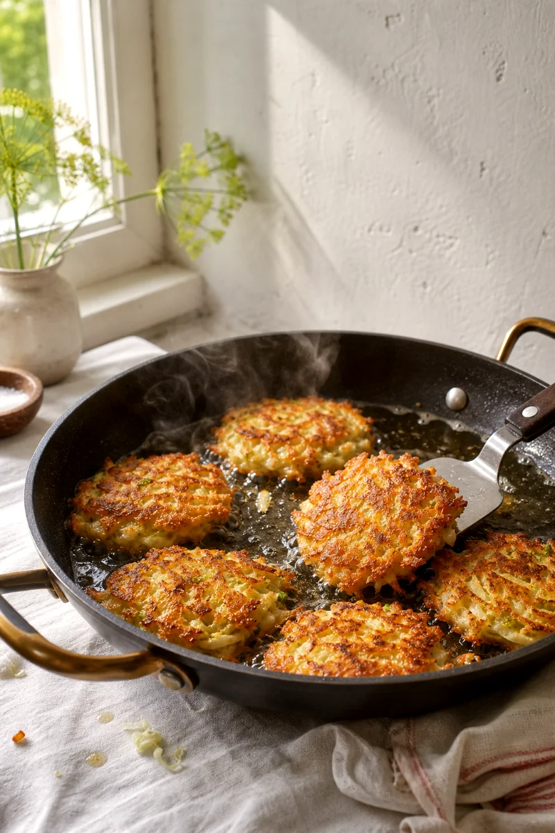 frying-cabbage-fritters-golden-process
