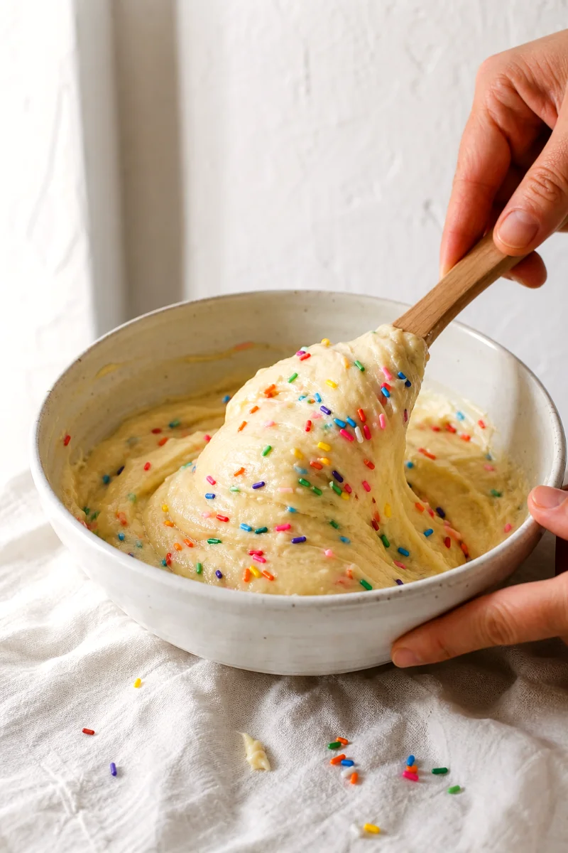 funfetti-greek-yogurt-muffins-folding-sprinkles