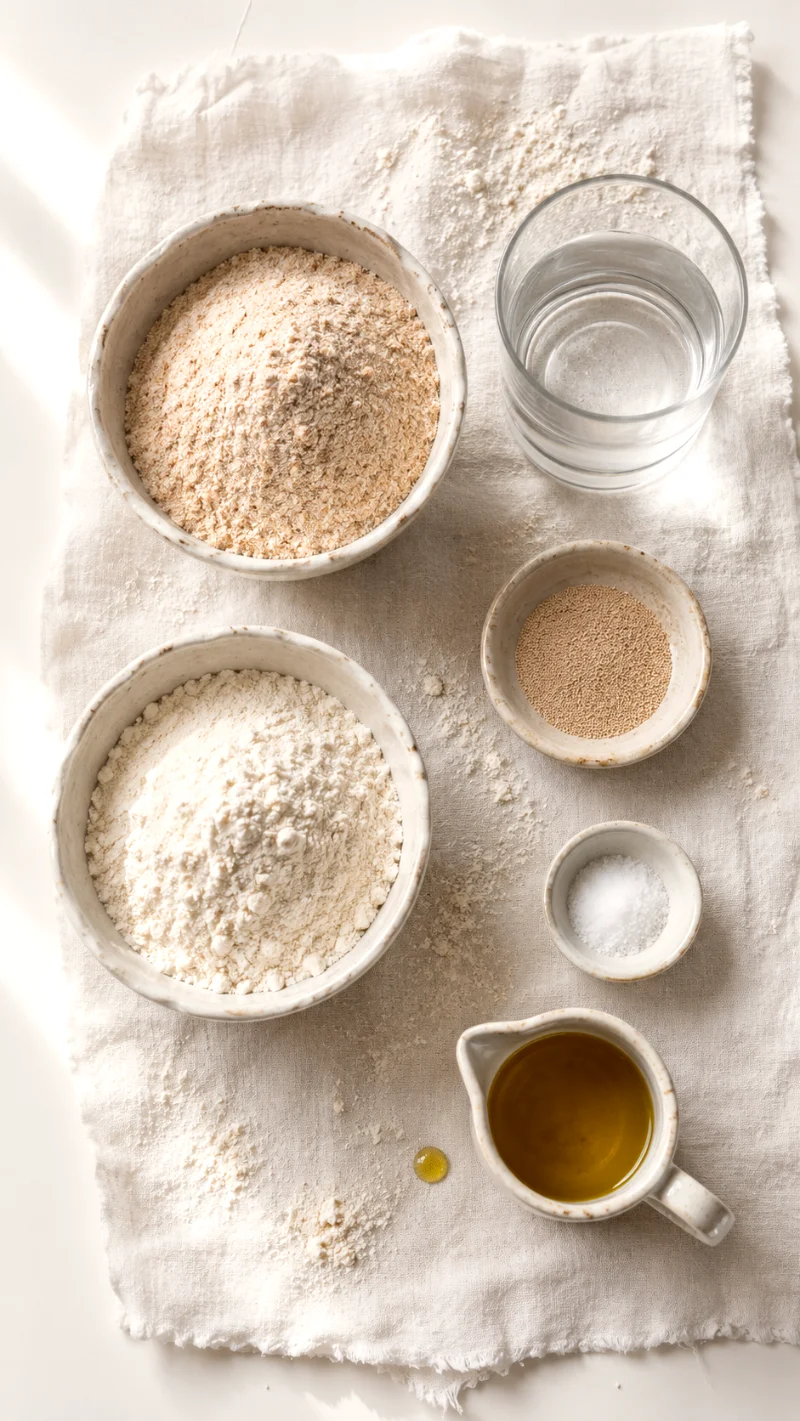 greek-village-bread-ingredients-flatlay