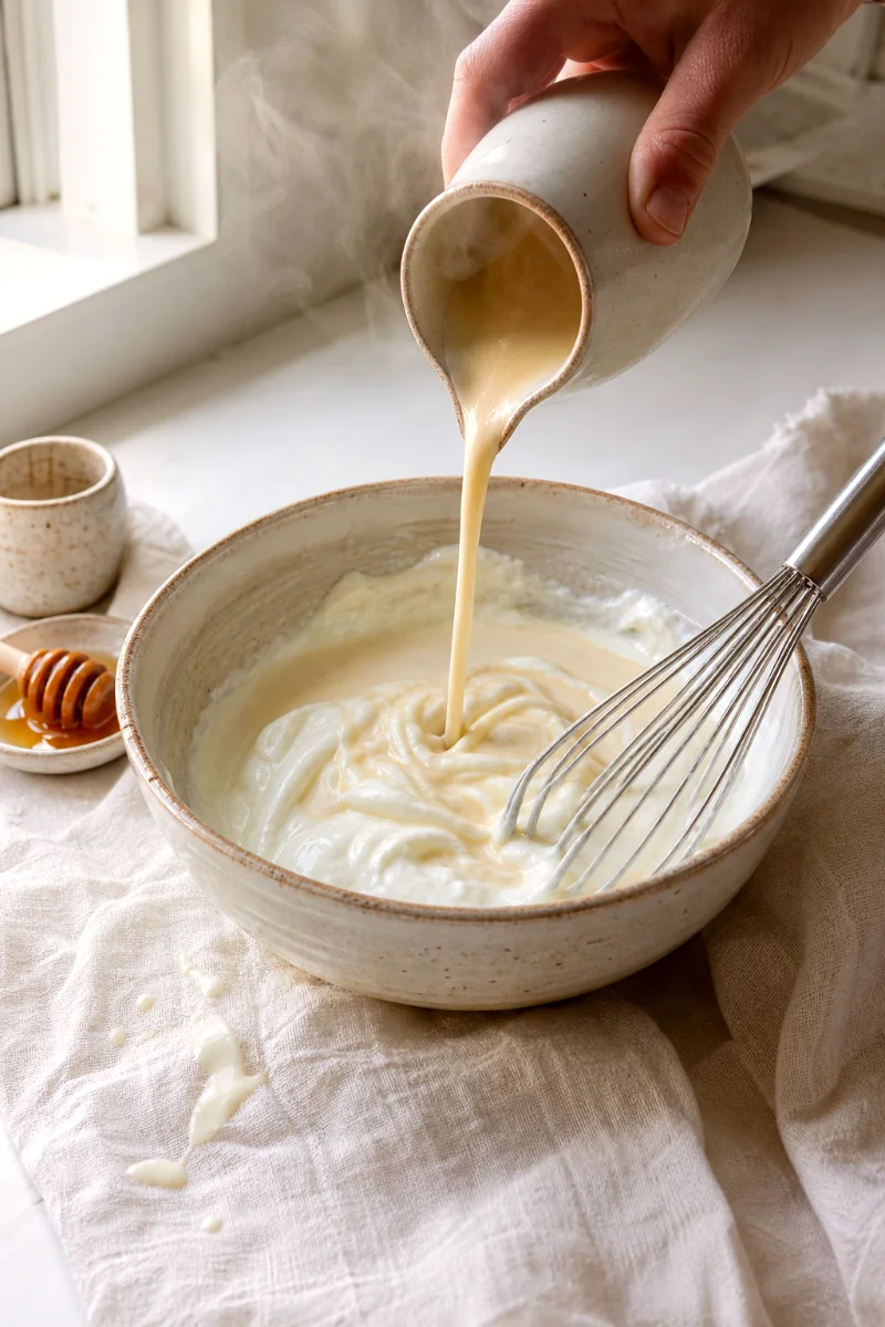 greek-yogurt-panna-cotta-whisking-cream