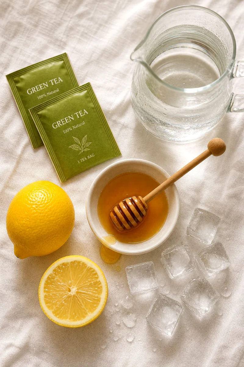 honey-lemon-green-iced-tea-ingredients