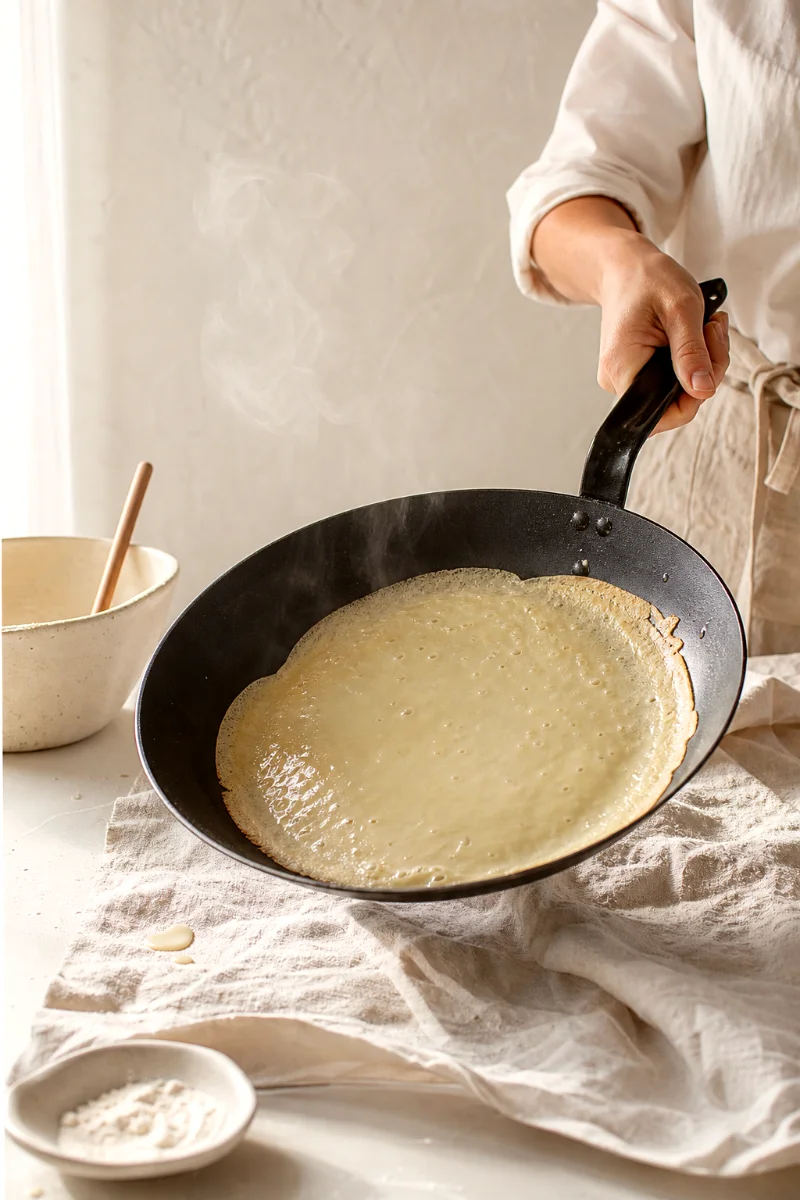 hungarian-palacsinta-cooking-process-swirling-batter