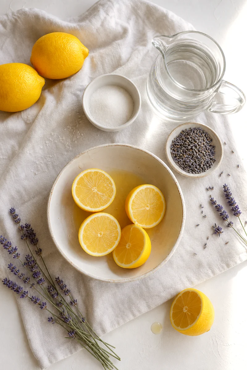 lavender-lemonade-ingredients-flat-lay