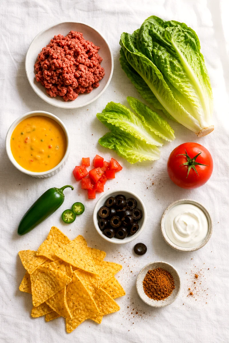 loaded-nacho-taco-salad-ingredients