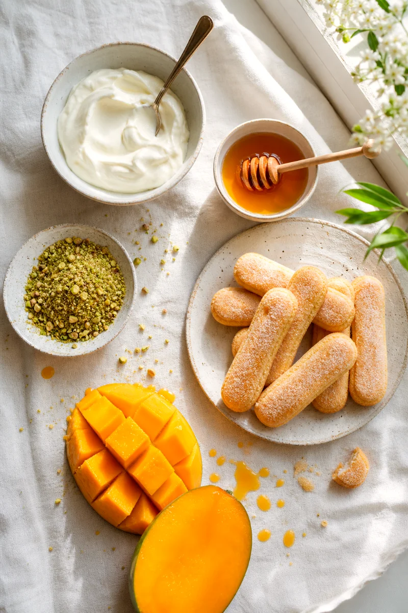mango-tiramisu-ingredients-flat-lay