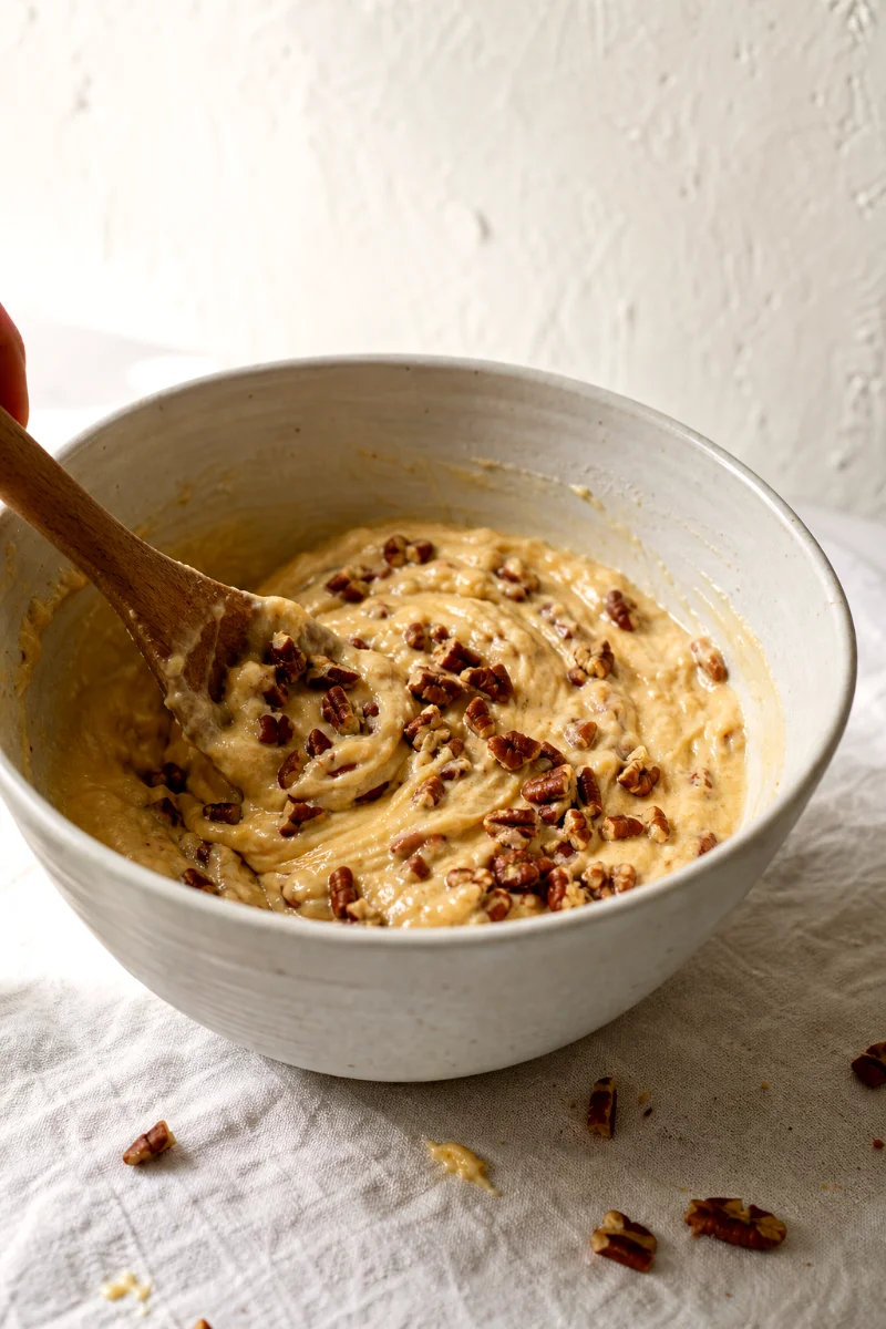 maple-pecan-greek-yogurt-muffins-folding-pecans