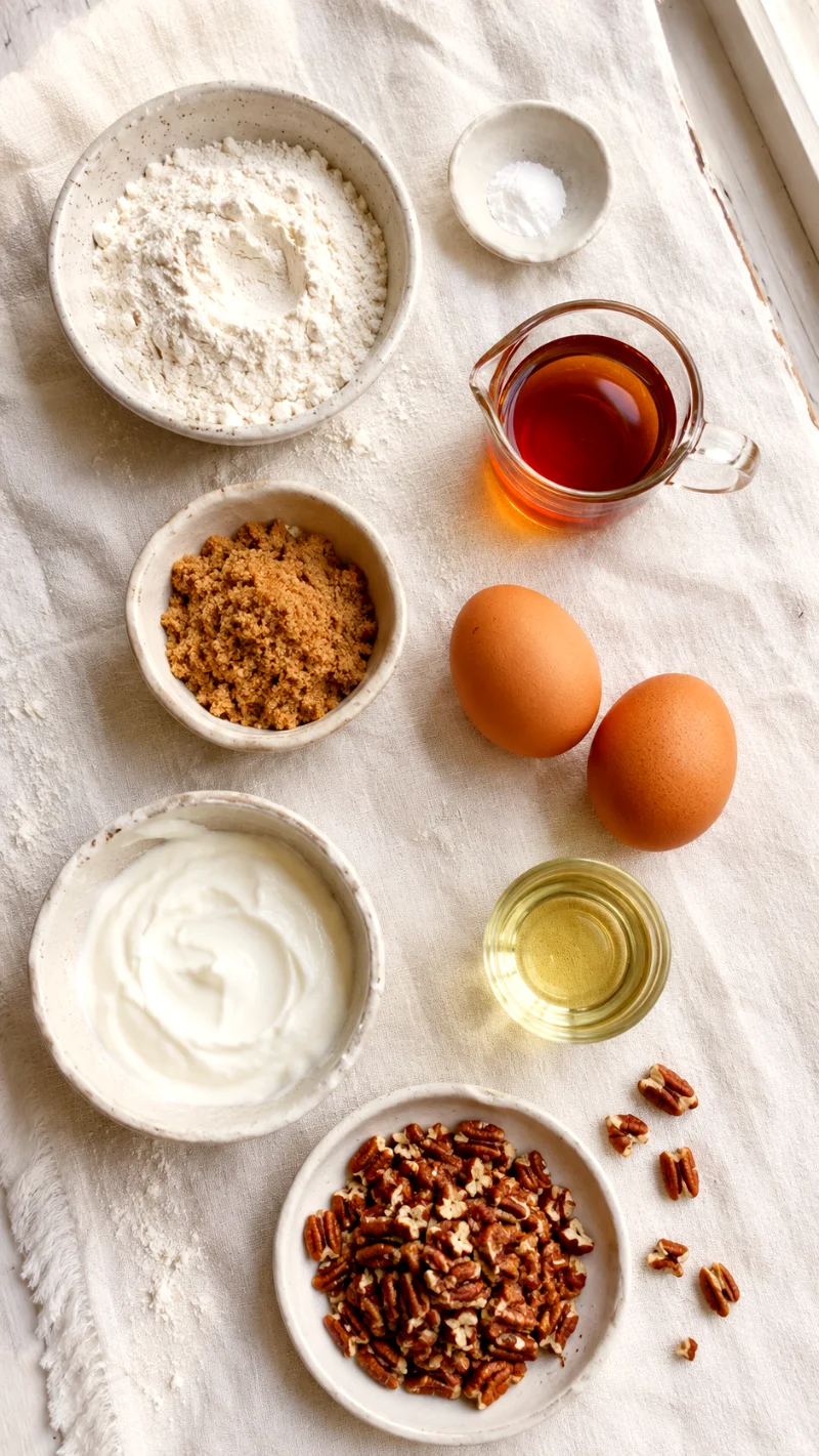maple-pecan-greek-yogurt-muffins-ingredients