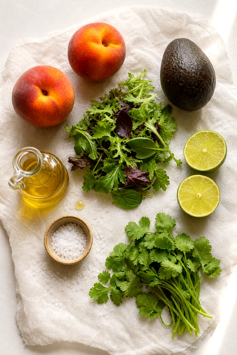 peach-avocado-salad-ingredients
