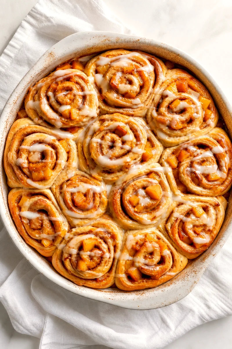 peach-cobbler-cinnamon-rolls-close-up