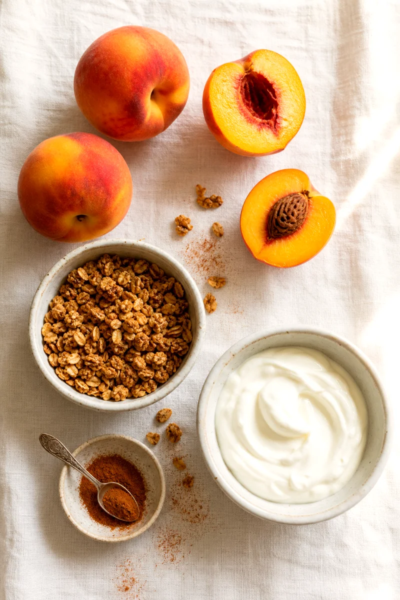 peach-cobbler-cups-ingredients