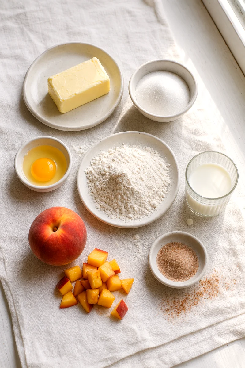 peach-cobbler-pound-cake-ingredients