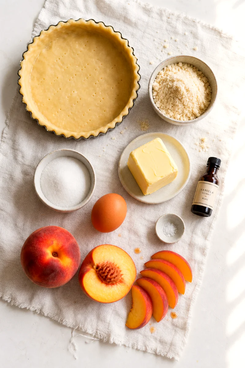 peach-frangipane-tart-ingredients