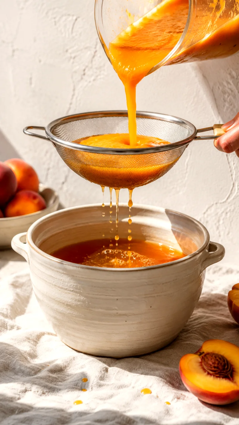 peach-iced-tea-straining-process