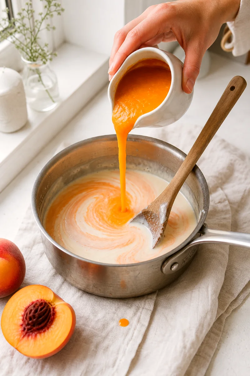 peach-panna-cotta-cooking-process