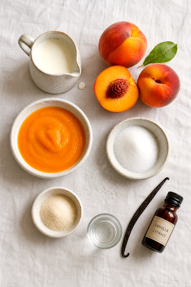 peach-panna-cotta-ingredients-flat-lay