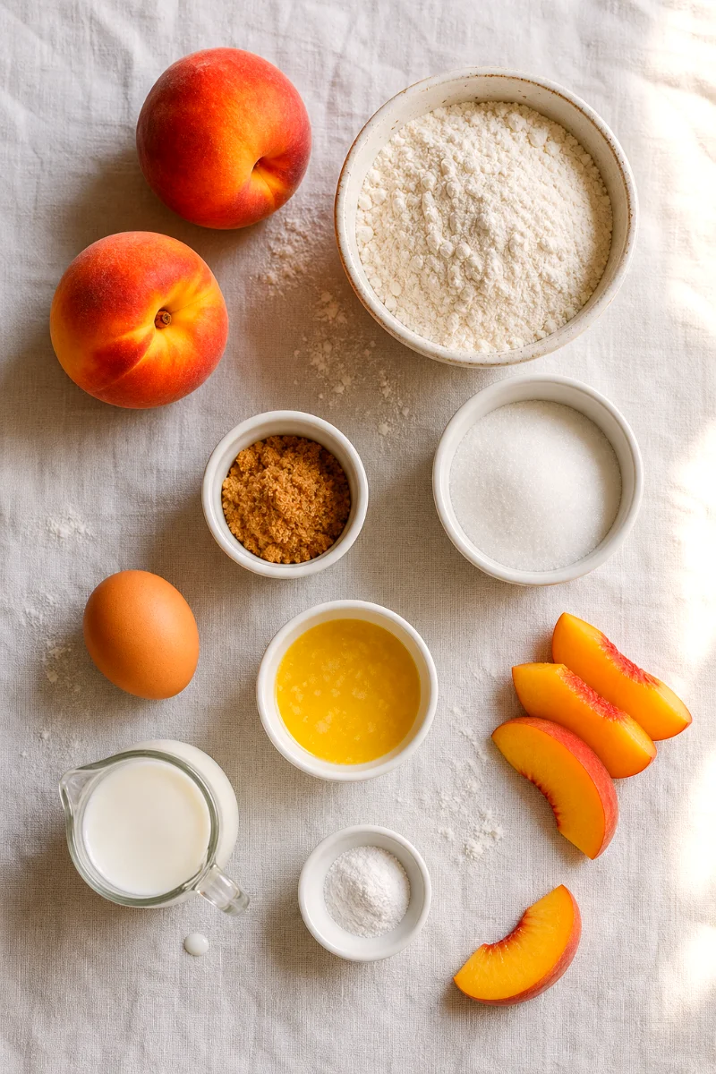 peach-upside-down-cake-ingredients
