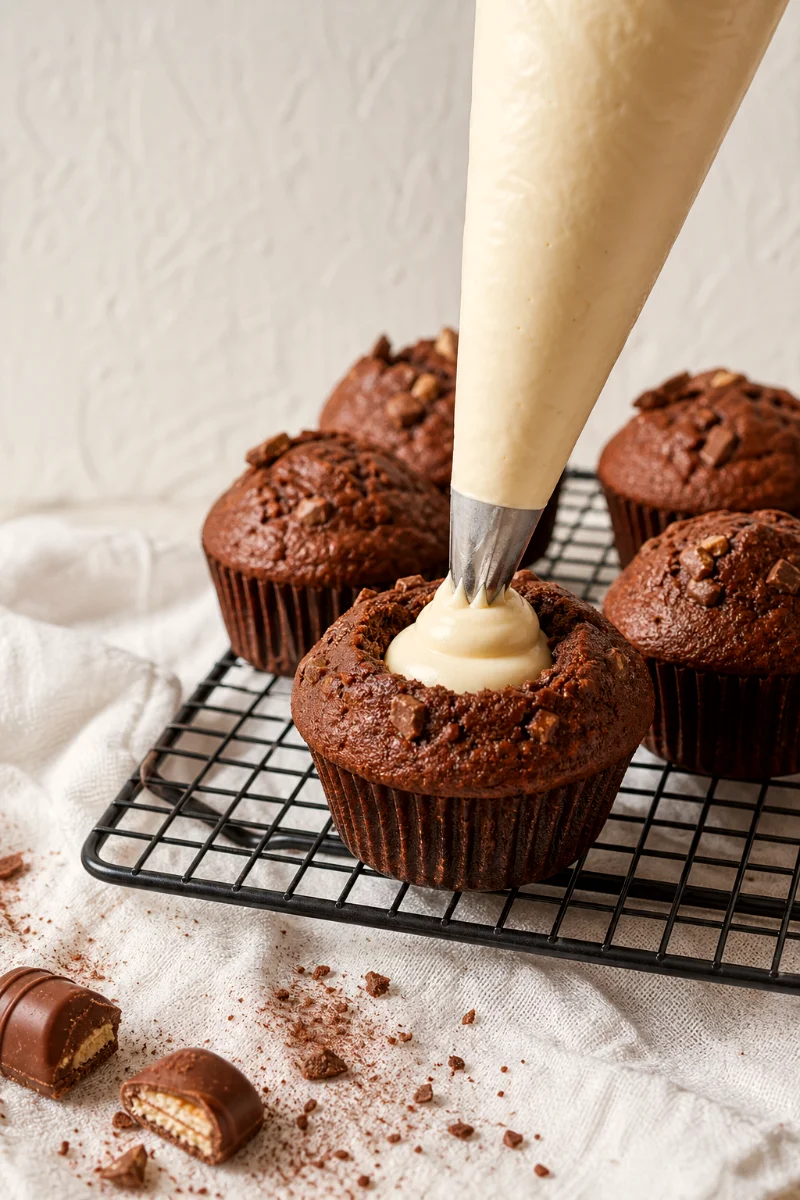 piping-mascarpone-filling-kinder-bueno-muffins