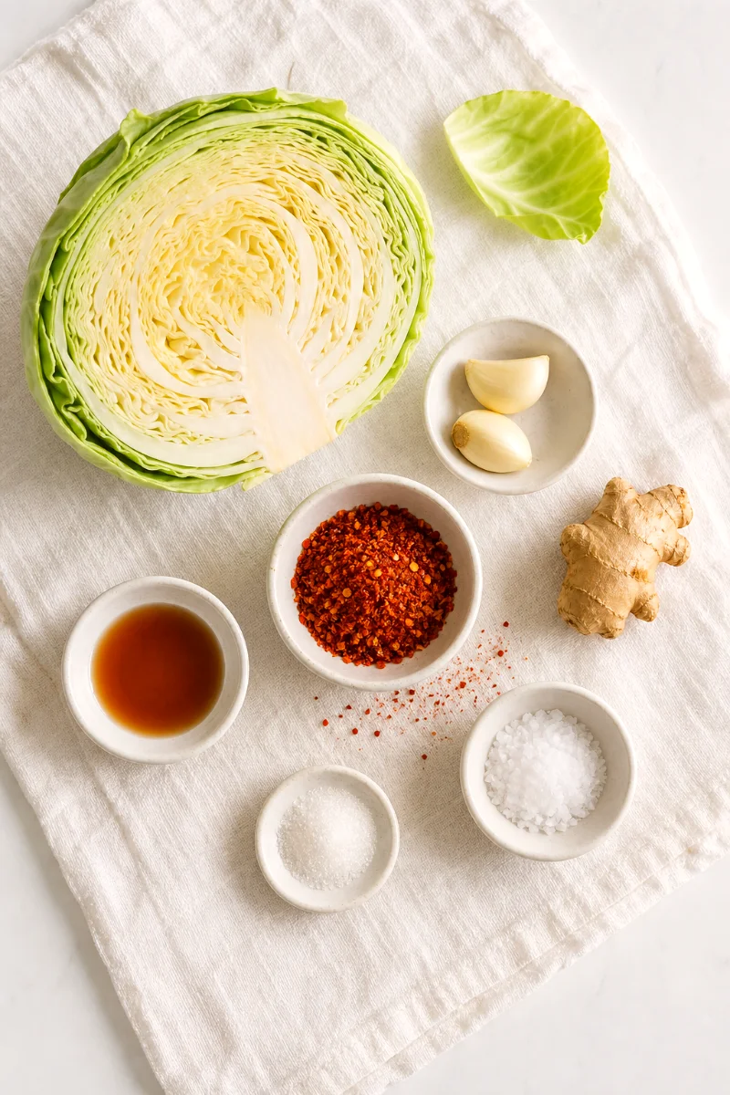 quick-summer-cabbage-kimchi-ingredients