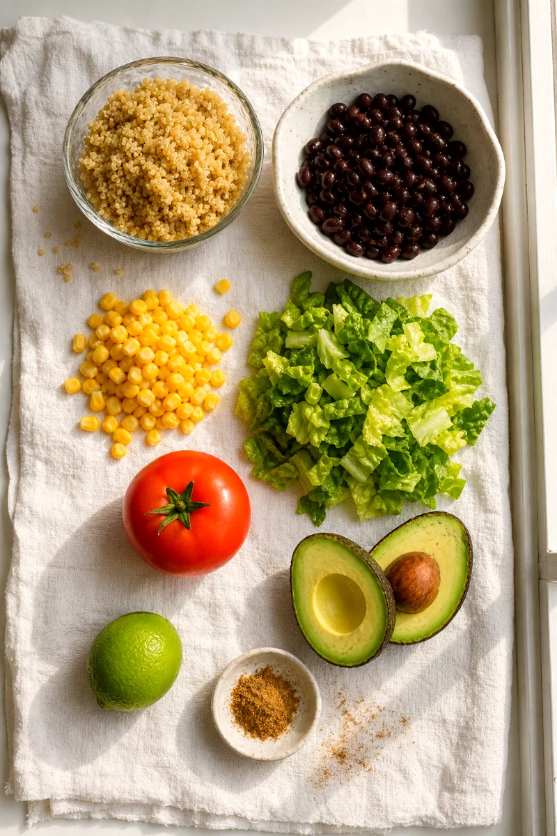 quinoa-taco-salad-ingredients