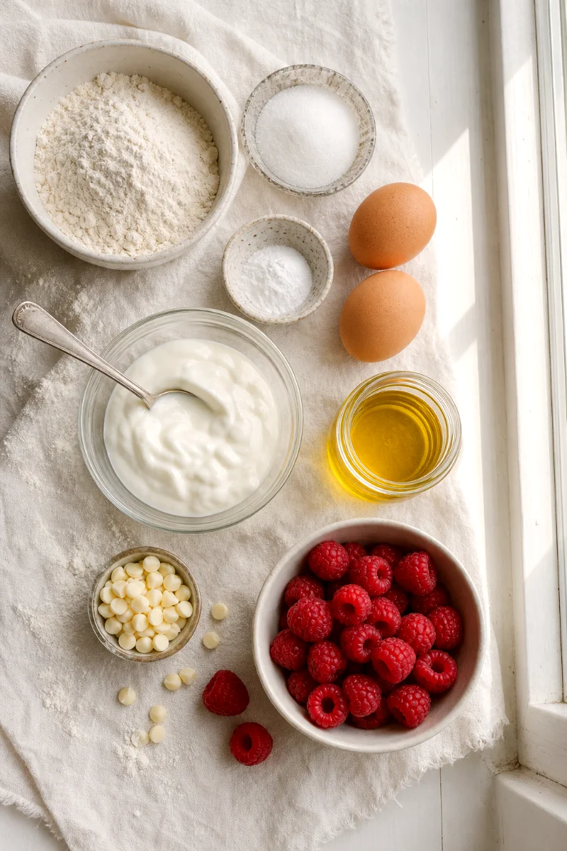 raspberry-white-chocolate-muffin-ingredients