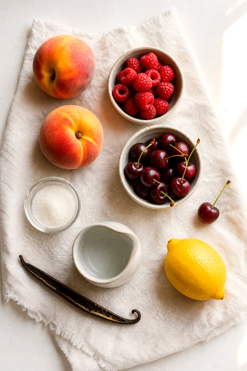 red-fruit-salad-ingredients-flat-lay