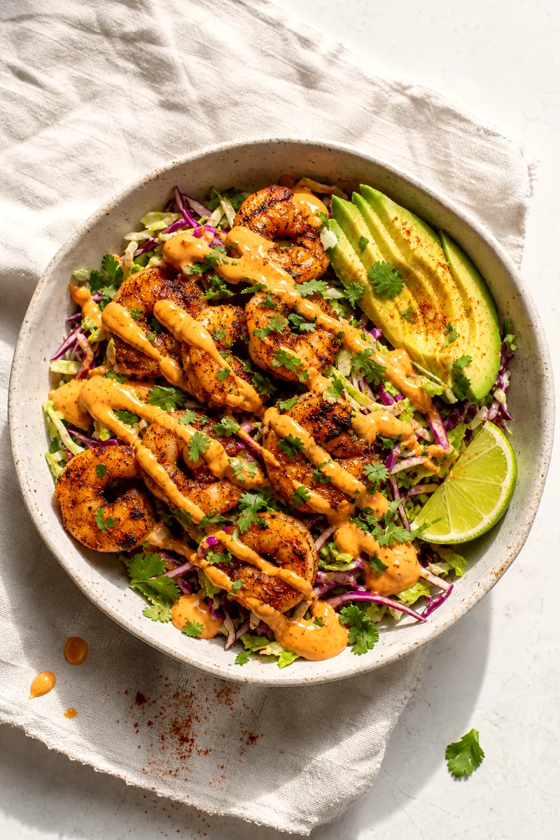 shrimp-taco-salad-top-down-bowl