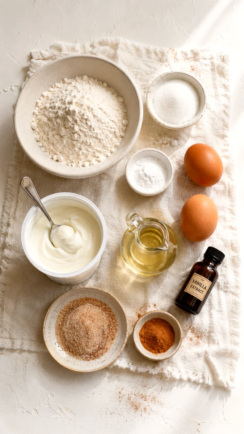 snickerdoodle-greek-yogurt-muffins-ingredients