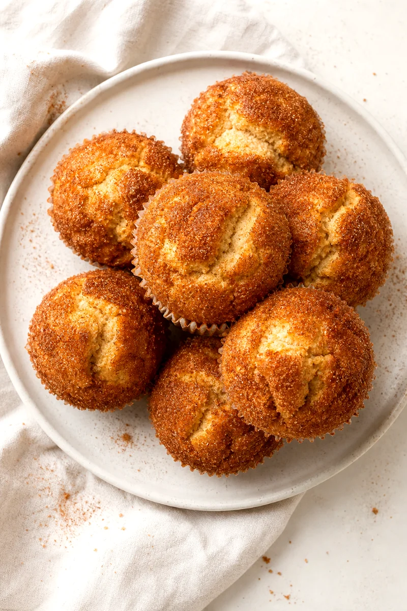 snickerdoodle-greek-yogurt-muffins-top-down