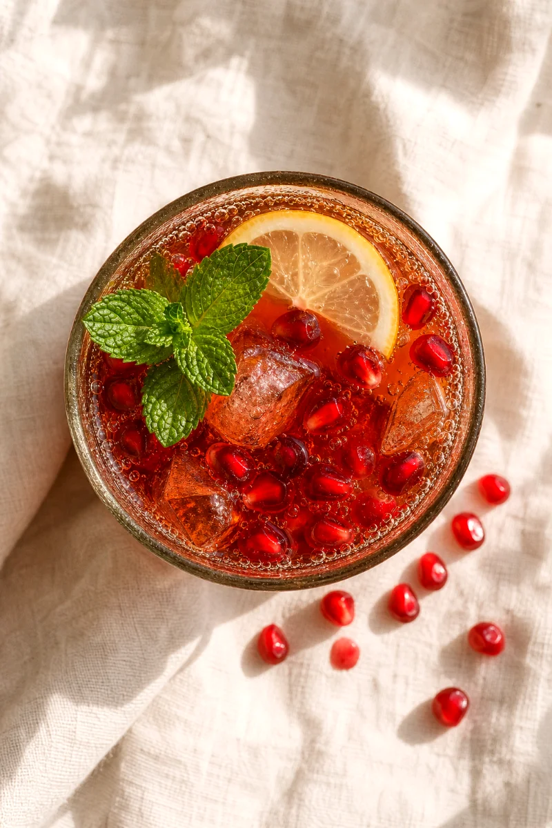 sparkling-pomegranate-iced-tea-top-down