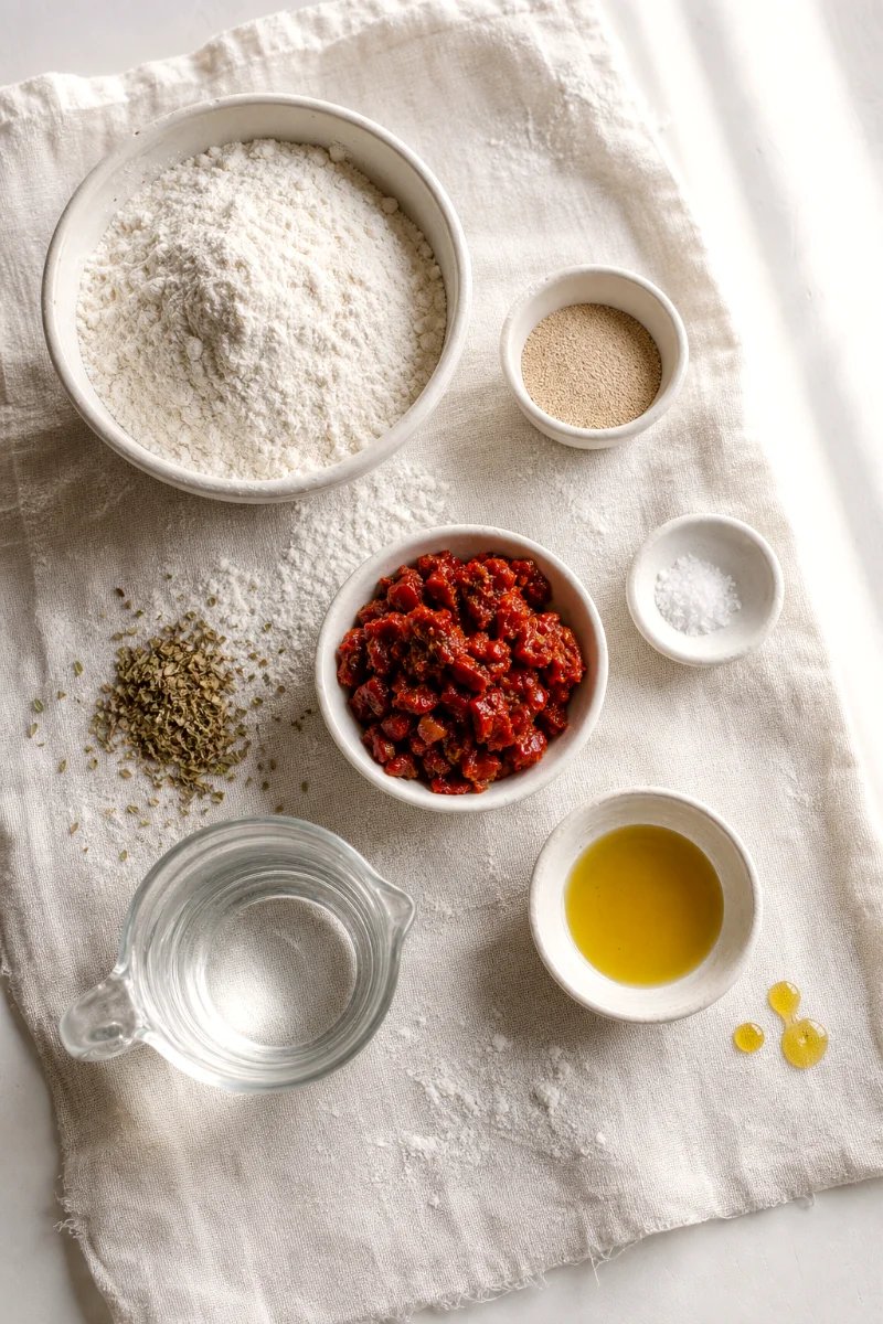sun-dried-tomato-oregano-bread-ingredients